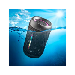 Altavoz ngs roller furia 2 tiny portatil 20w bluetooth luces rgb e impermeabilidad ipx7 color negro