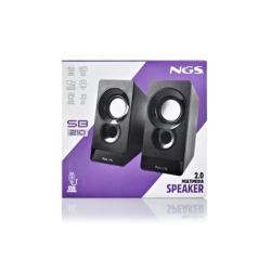Altavoz ngs sb10 para pc 12w estereo usb entrada jack 3,5 mm color negro