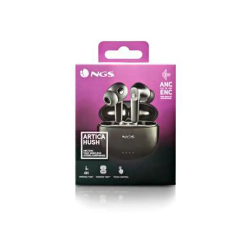 Auriculares ngs artica hush con anc&enc bluetooth 16 horas de autonomia con microfono y touch control