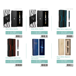 Expositor lote belius sobremesa negro 36 piezas 3 niveles mdf 600x420x750 mm