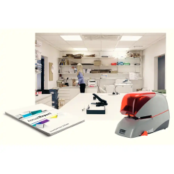 Grapadora rapid 5080e electrica blanco/negro capacidad 80 hojas usa grapas casete 5080