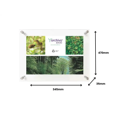 Expositor mural archivo 2000 premium con separadores embellecedores a3 vertical/horizontal