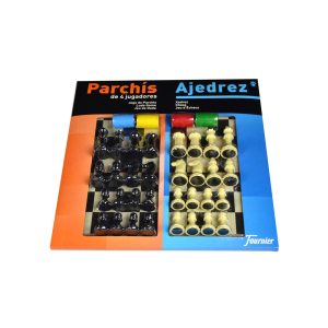 Parchis con ajedrez tablero...
