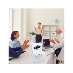 Expositor sobremesa archivo 2000 portafolletos 1 compartimento a4 vertical fondo cajetin 38 mm