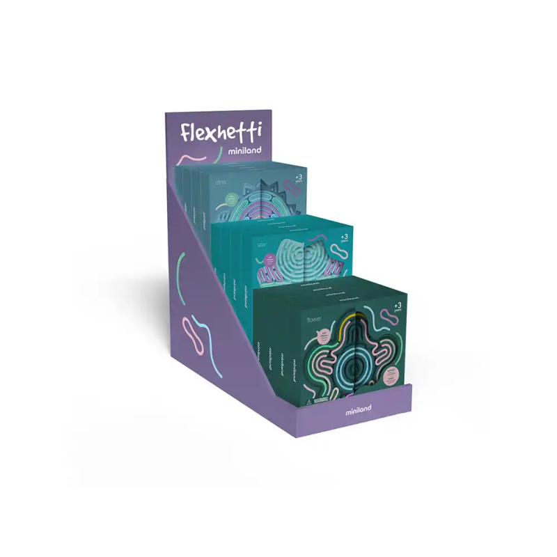 Juego educativo miniland flexihetti expositor de 12 unidades surtidas