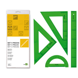 Juego escuadra cartabon...