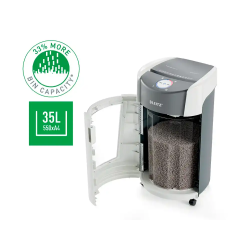 Destructora de documentos leitz optimax office capacidad de corte 10 hojas particulas p5 destruye grapas