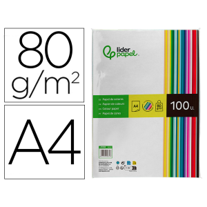 Papel color liderpapel a4...