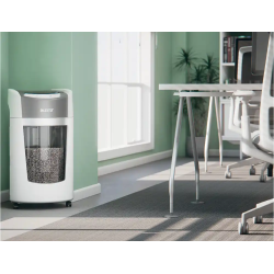 Destructora de documentos leitz optimax office capacidad de corte 10 hojas particulas p5 destruye grapas