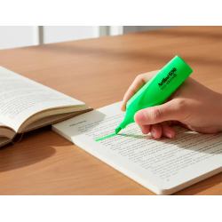 Rotulador artline fluorescente ek-690 eco green punta biselada 1-4 mm verde