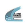 Grapadora liderpapel micro con regalo de caja de 1000 grapas 24/6 26/6 capacidad 20 hojas celeste
