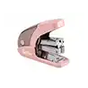 Grapadora liderpapel micro con regalo de caja de 1000 grapas 24/6 26/6 capacidad 20 hojas rosa