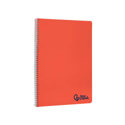 Cuaderno espiral liderpapel a5 wonder tapa plastico 80h 90gr liso colores surtidos