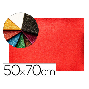 Goma eva con purpurina...