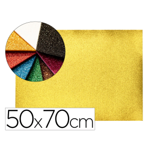 Goma eva con purpurina...