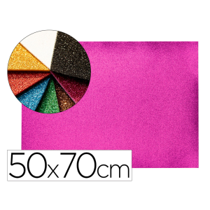 Goma eva con purpurina...