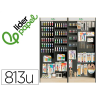 Expositor de bellas artes liderpapel suelo madera con 813 unidades surtidas 1716x300x1900 mm