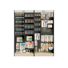 Expositor de bellas artes liderpapel suelo madera con 813 unidades surtidas 1716x300x1900 mm