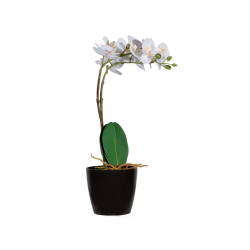 Flor artificial paperflow orquidea blanca 40 cm