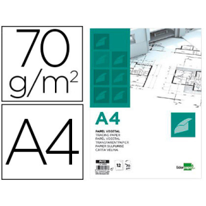 Papel vegetal liderpapel a4...