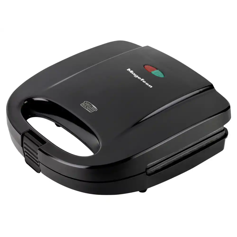 Sandwichera magefesa suisse black 750w con asa fria al tacto antiadherente