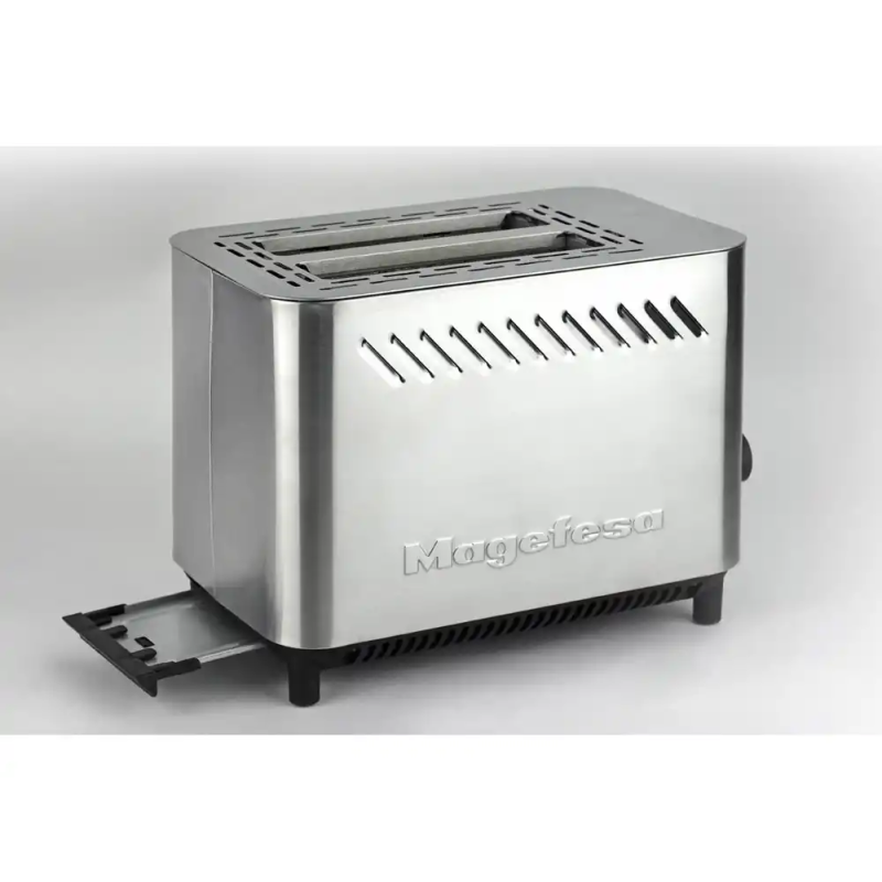 Tostador magefesa jour doble boca 820w acero inoxidable con bandeja recogemigas