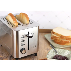 Tostador magefesa jour doble boca 820w acero inoxidable con bandeja recogemigas