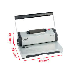 Encuadernadora para espiral gbc multibind mc59 perfora 20 hojas tamaño a4 encuaderna 450 hojas