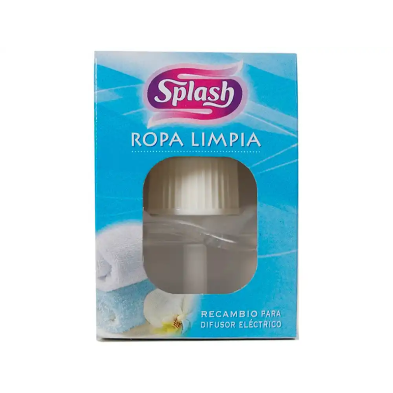 Ambientador electrico splash ropa limpia recambio 25 ml