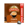 Cafe saimaza fuerte espresso intensidad 9 caja de 50 capsulas compatible nespresso