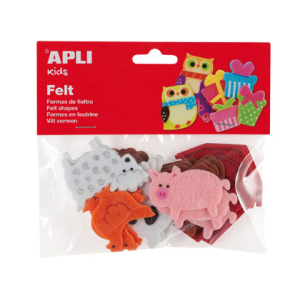 Figura de fieltro apli con...