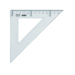 Escuadra transparente 20 cm
