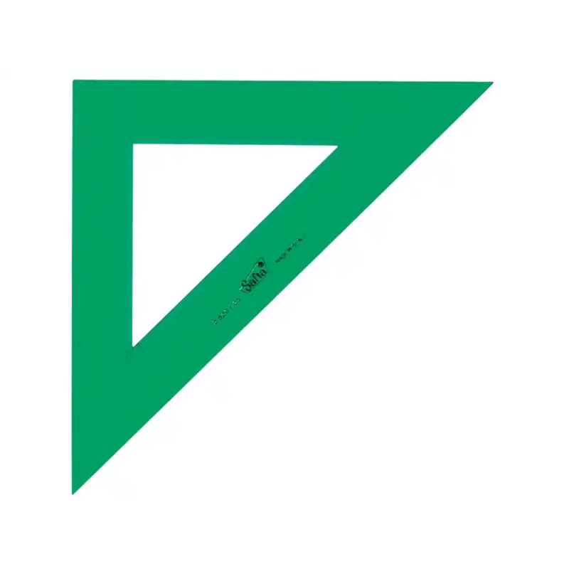 Escuadra verde 25 cm