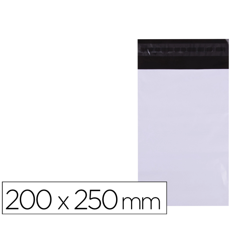 Bolsa plastico autocierre adhesivo apli opaca 200x250 mm paquete de 50 unidades