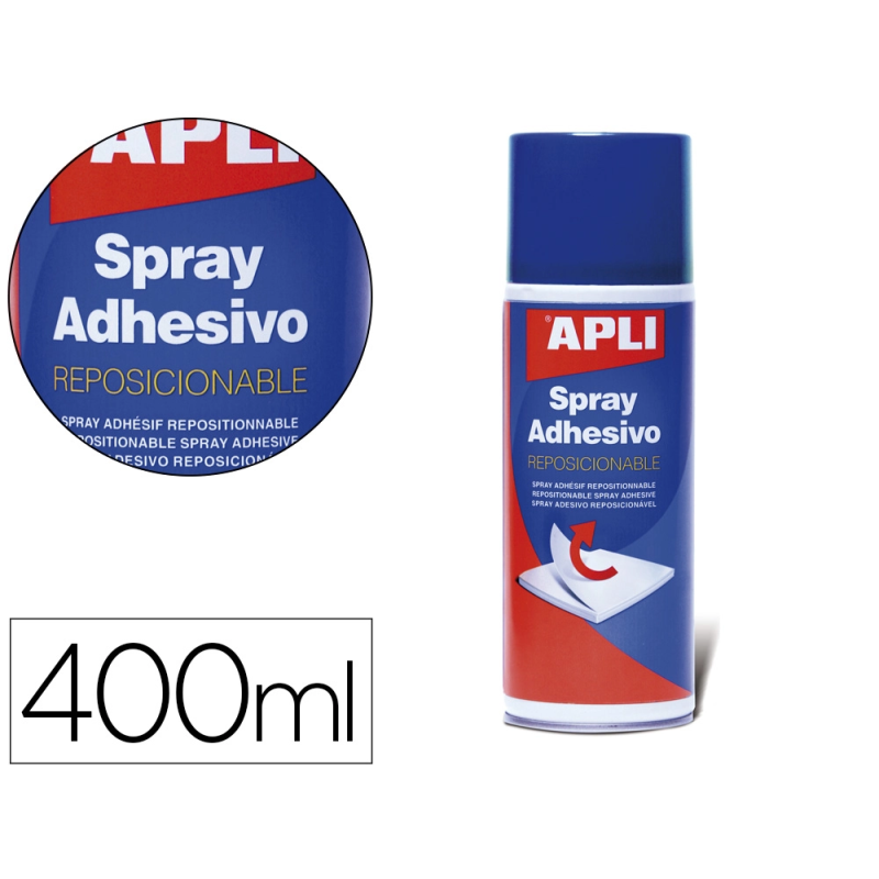 Pegamento apli spray reposicionable bote de 400 ml