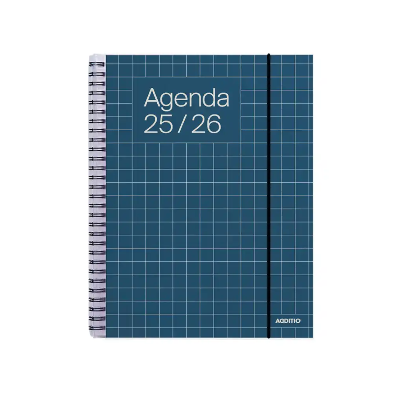 Agenda universal additio semana vista 16,5x21,5 cm curso escolar +16 años paginas anotaciones colores surtidos