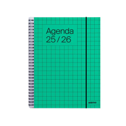 Agenda universal additio semana vista 16,5x21,5 cm curso escolar +16 años paginas anotaciones colores surtidos