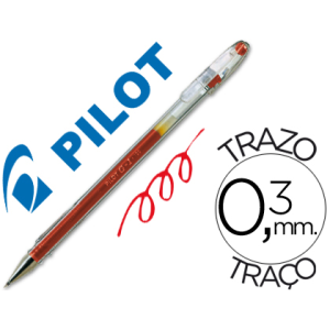 Boligrafo pilot g-1 rojo...