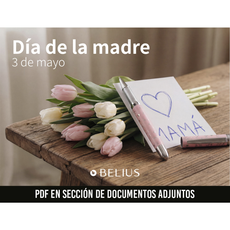Lote escritura belius dia de la madre 2026 11 piezas + 2 piezas de regalo + 2 cartelas diseño + 10 postales