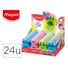Sacapuntas plastico maped 1 uso con goma de borrar loopy mini cute