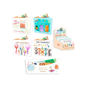 Billetero cumpleaños plata