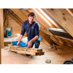 Cinta adhesiva uhu americana grizzly tape ultrafuerte color plata 10 mt x 48 mm