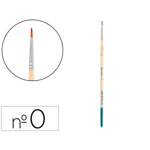 Pincel para pintura acrilica y acuarela liderpapel n 0 punta redonda de pelo sintetico certificado fsc