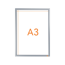 Marco porta anuncios nobo impression pro din a3 marco de clip aluminio 320x17x445 mm