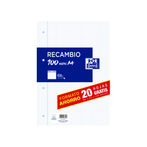 Recambio oxford din a4...