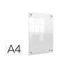 Marco porta anuncios nobo acrilico transparente mural removible din a4 sin marco 261x24x346 mm