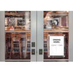 Marco porta anuncios nobo acrilico transparente mural removible din a4 sin marco 261x24x346 mm