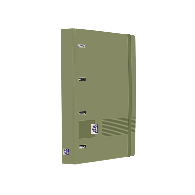 Carpeta 4 anillas oxford europeanbinder live&go tapa polifoam din a4 + recambio 120 hojas cuadro 5 mm verde
