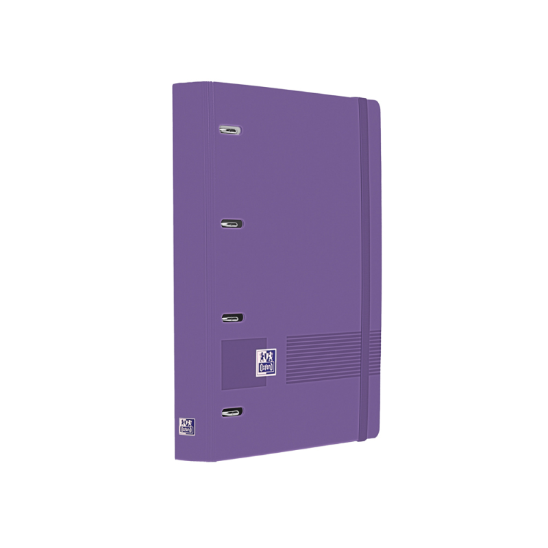 Carpeta 4 anillas oxford europeanbinder live&go tapa polifoam din a4 + recambio 120 hojas cuadro 5 mm lila
