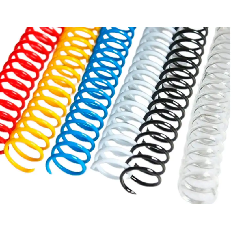 Espiral plastico yosan paso 64 nº12 colores surtidos caja de 100 unidades